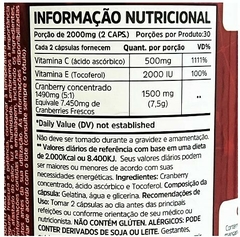 Cranberry 2000mg 60 Cápsulas Sunfood - comprar online