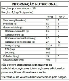 ÔMEGA 3 Pulse COENZIMA Q10 + 2.124MG DE ÔMEGA 3 - 60 caps - PURAVIDA - comprar online