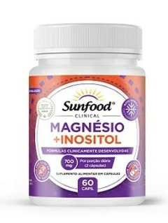 Magnésio + Inositol 700mg 60 Cápsulas Sunfood