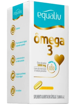 Ômega 3 180 Cápsulas - 1000mg - Equaliv