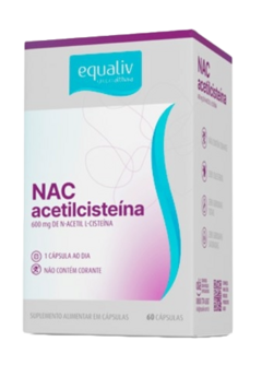 NAC - Acetilcisteína 600 mg - 60 Cápsulas - EQUALIV