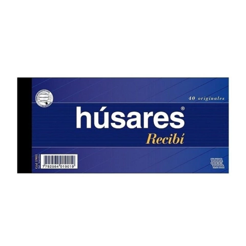 TALONARIO HUSARES 1901 RECIBI GRANDE SIMPLE X 10 U