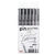 MARCADOR UNI PIN-200 SET X 6 SURTIDOS, LETTERING (2006PL)
