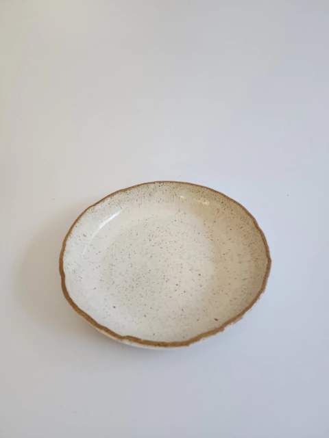 Tigela baixa Organic- branca