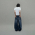 washed blue huge jeans - comprar online