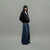 washed blue huge jeans - comprar online