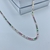 Choker Riviera Colorida Banhada á Prata