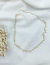Choker de Perolas Brancas Banhado a Ouro