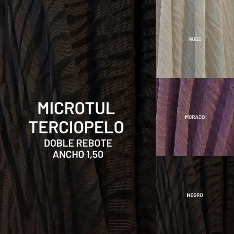 MICROTUL TERCIOPELO CEBRA