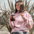 Buzo Hoodie Frisado Rosa Viejo