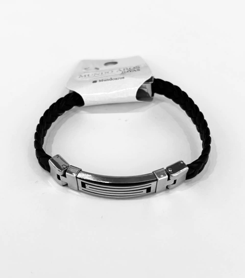 Pulsera eco cuero hombre