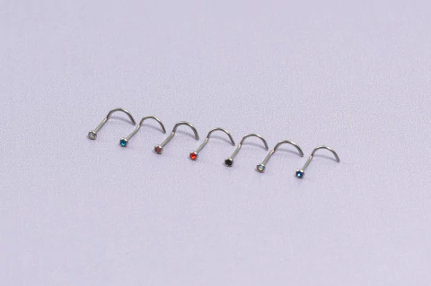 Nostril Curvo piedra borde acero