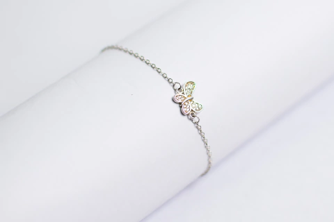 Pulsera Mariposas Plata 925