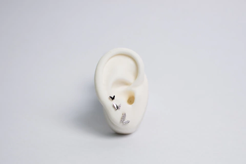 Set Aritos Mariposas Cubic