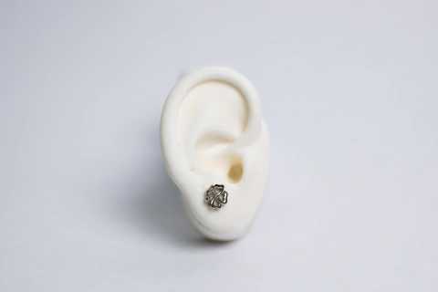 Aros de plata Trebol 4 hojas Soho - comprar online