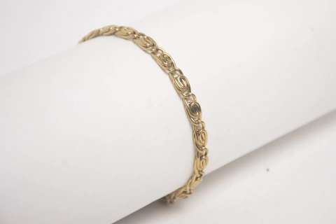 Pulsera Caracol Acero Dorado