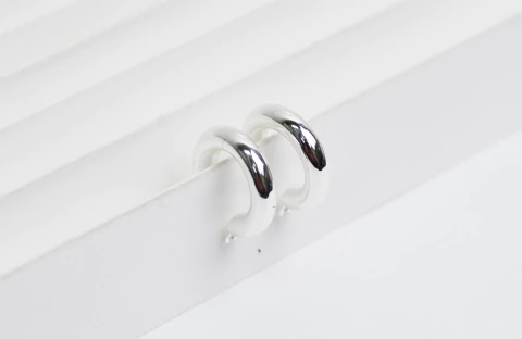 Argollas Ibiza Acero Blanco