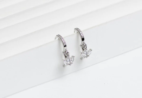 Argollitas Leave Acero