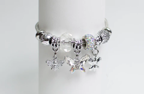 Pulsera Pandor Mariposas Acero - comprar online
