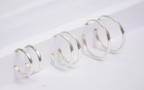 Argolitas Daria Plata Inflada