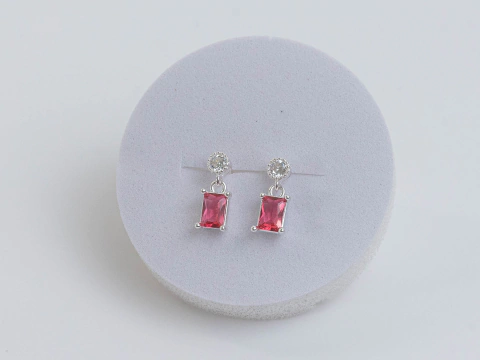 Aros Plata Italiana 925 Cubic Colgante