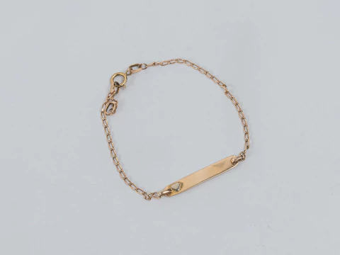 Pulsera Chapita Corazon Oro 18kl