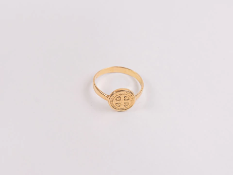 Anillo de Oro San Benito 3,4gr
