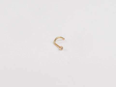 Nostril Curvo Oro 18kl