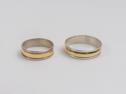 Alianzas Lisas Plata y Oro