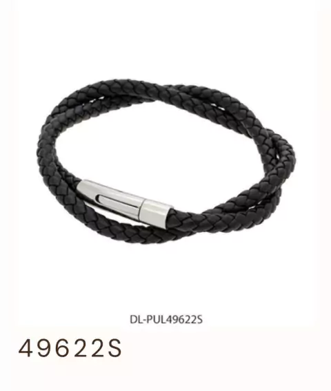 Pulsera Cuero Diesel Trenzada