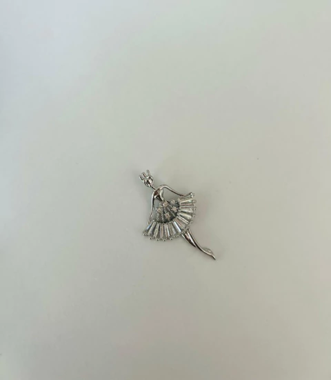 Dije Acero Quirúrgico Bailarina Cubic