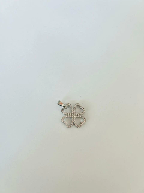 Dije Acero Trebol Strass