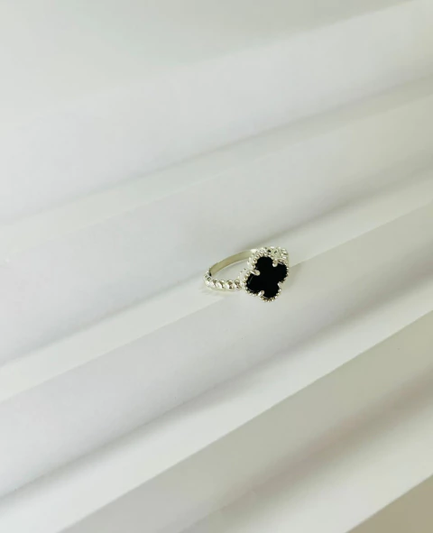 Anillo Trebol Plata 925