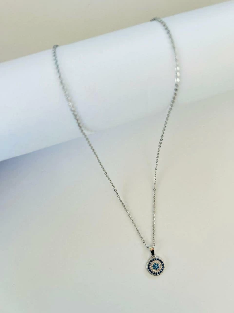 Cadena Acero con Dije Ojo Turco