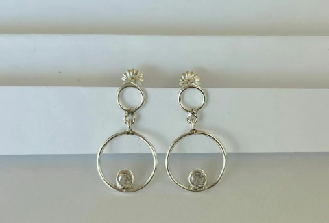 Aros Plata Importada Colgante