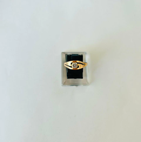 Anillo Ava de Oro 18Kl