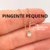 PINGENTE PONTO DE LUZ PEQUENO 5MM - OURO 18K - JRomero®