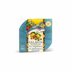 Salmón en aceite con alcaparras y almendras ahumadas x80gr Granjas Patagónicas
