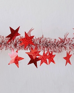 Guirnalda Boa Navideña Estrellas - comprar online