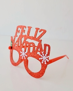 Anteojos Glitter Feliz Navidad