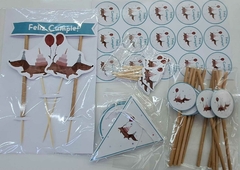 Kit de decoración "Perrito Salchicha"