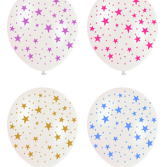 GLOBO CRISTAL IMPRESO ESTRELLITAS CELESTES - Muy WOW!