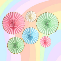 ROSETAS PAPEL MULTICOLOR