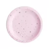 plato lila estrellas plateadas