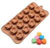 MOLDE BOMBON SILICONA FLOR ESPIRAL