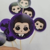 Toopers para cupcakes Merlina x12