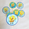 Tooper para cupcakes x 12 unidades Bob Esponja