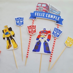 Tooper para torta Transformers - comprar online