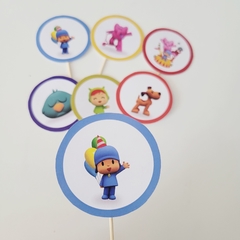 Toopers para cupcakes x 12 unidades Pocoyo