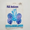 Set Globos 1 Año azul